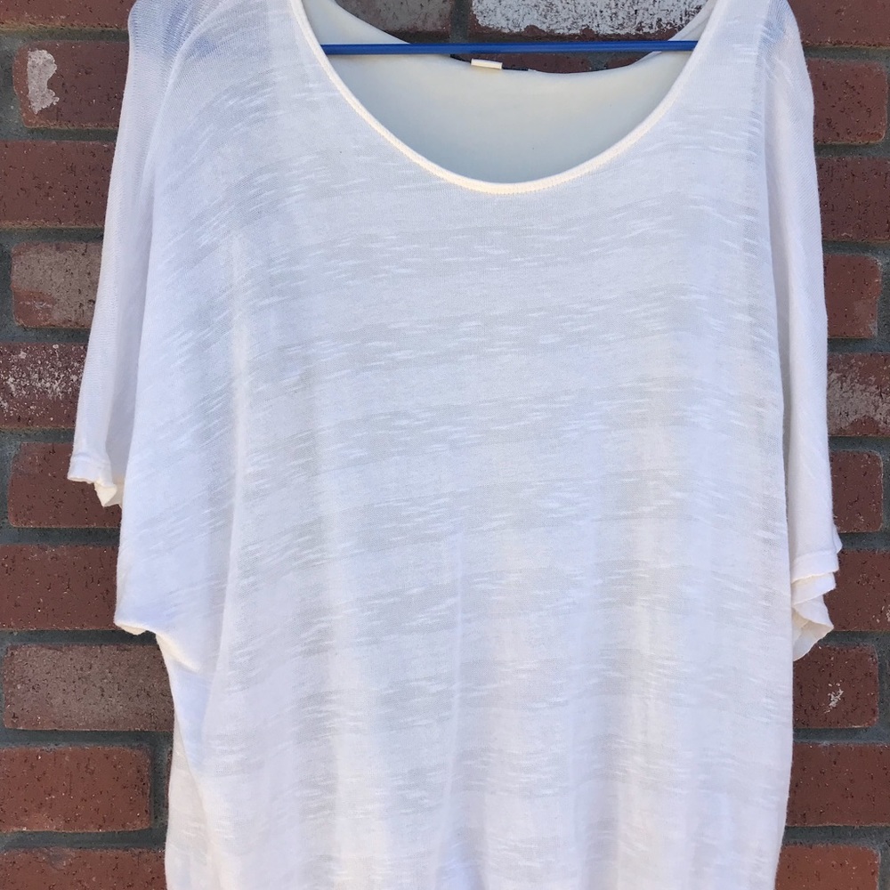 Slouchy white shirt
